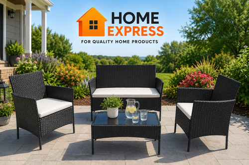Rattan sofa set piece garden - rattan,