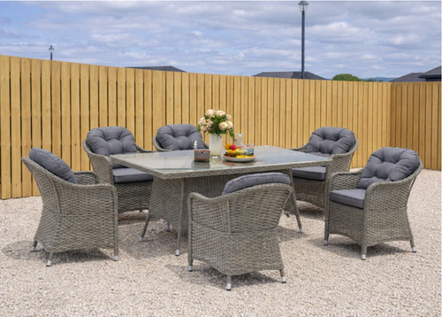 Rattan dining table and chairs - rattan,