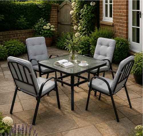 Garden dining table and chairs - dining,