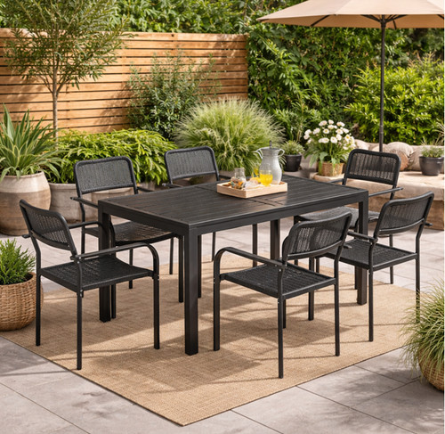 Garden dining table and - table, chairs