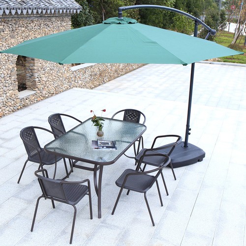 Garden dining table and chairs - garden,