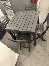 Garden Dining Table with 4