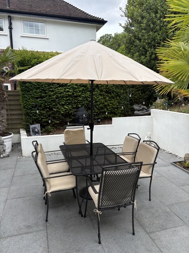 Garden table and chairs plus