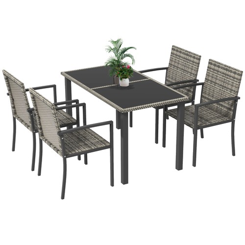 Outsunny rattan garden - outsunny,